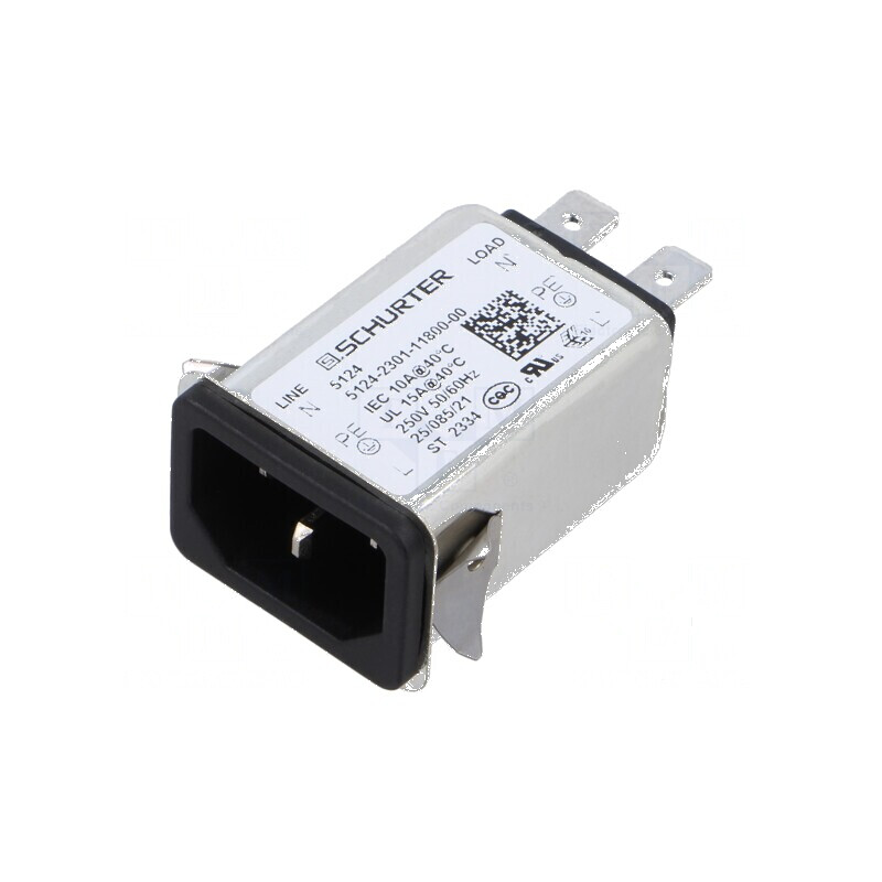 Conector AC soclu tată 15A 250VAC IEC 60320 | Electronic-mag.ro | Componente Electronice