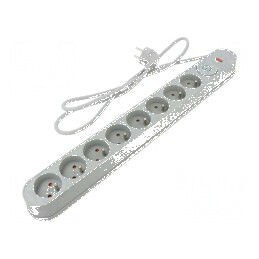 Prelungitor cu prize: protecţie la supratensiune - 8 prize | Electronic-mag.ro | Componente Electronice