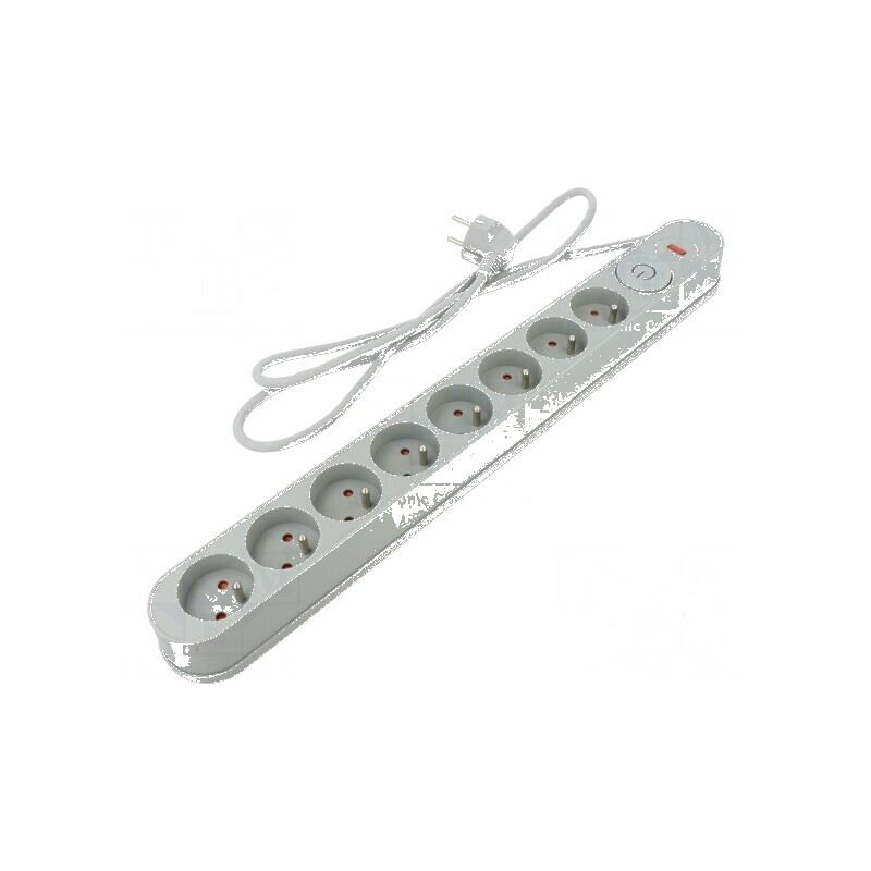 Prelungitor cu prize: protecţie la supratensiune - 8 prize | Electronic-mag.ro | Componente Electronice