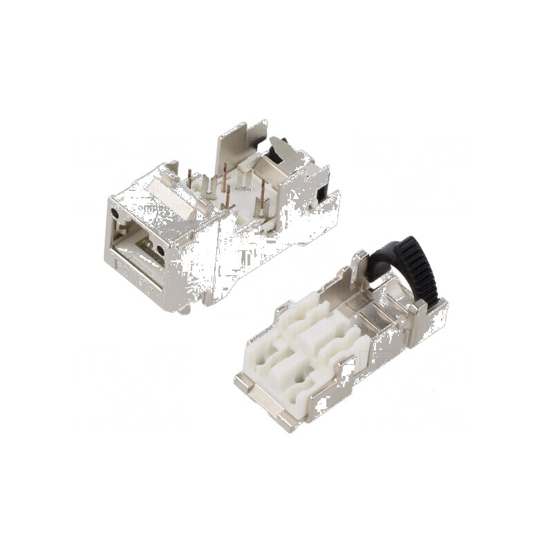 Conector RJ45 Cat 6a Ecranat 8p8c | Electronic-mag.ro | Componente Electronice