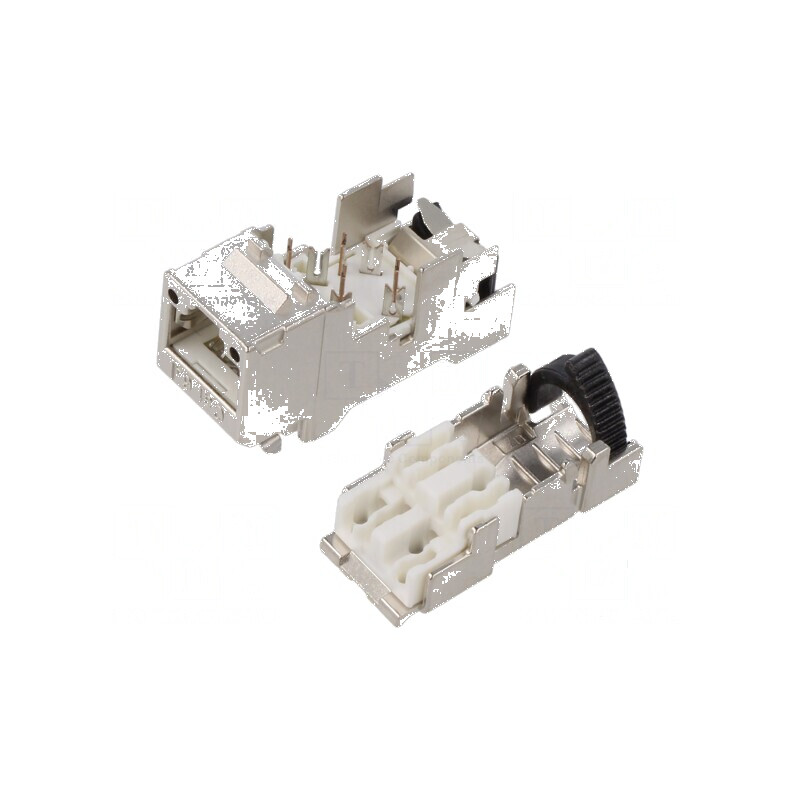 Conector RJ45 Cat6a ecranat 8P8C | Electronic-mag.ro | Componente Electronice