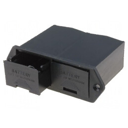 Suport tip sertar pentru baterie 9V - Panou negru | Electronic-mag.ro | Componente Electronice