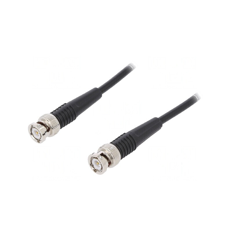 Cablu de măsurare BNC mufă din ambele părţi 1m negru: Cablu de măsurare BNC 1m negru | Electronic-mag.ro | Componente Electronice