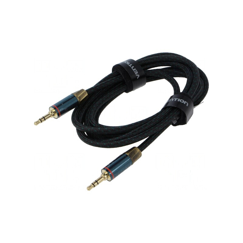Cablu Jack 3,5mm mufă din ambele părţi 2m aurit | Electronic-mag.ro | Componente Electronice
