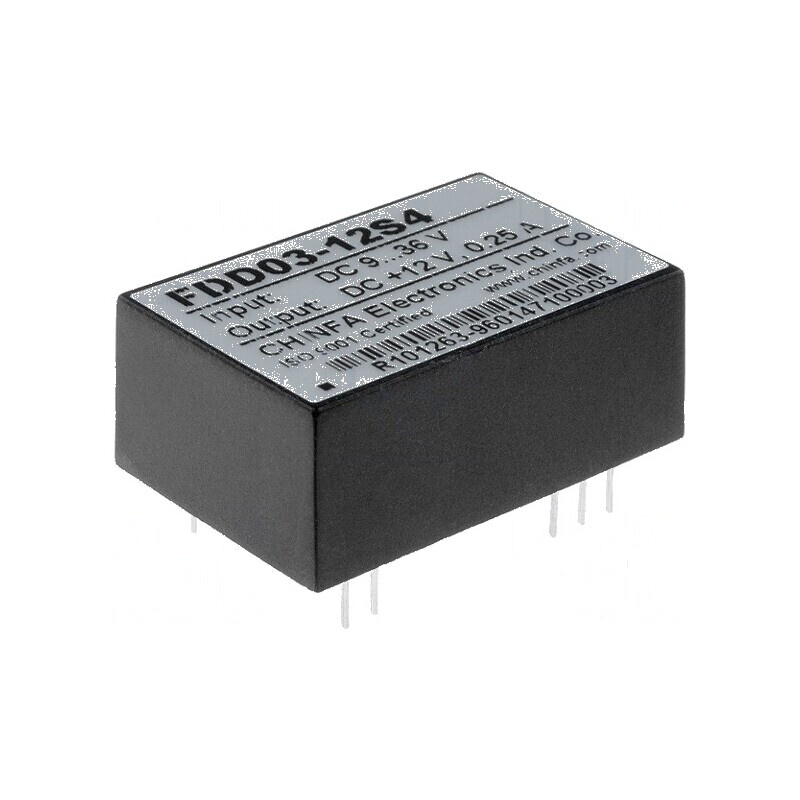 Convertor DC/DC 3W 9-36V la 12V 250mA DIP24 | Electronic-mag.ro | Componente Electronice
