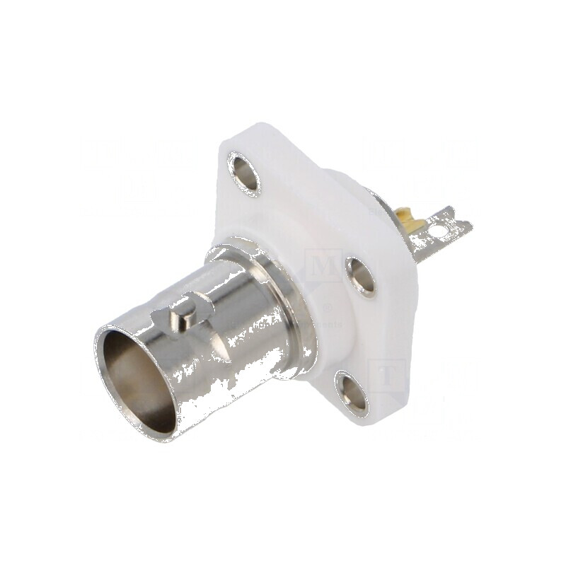 Conector BNC soclu mamă drept lipire panou | Electronic-mag.ro | Componente Electronice