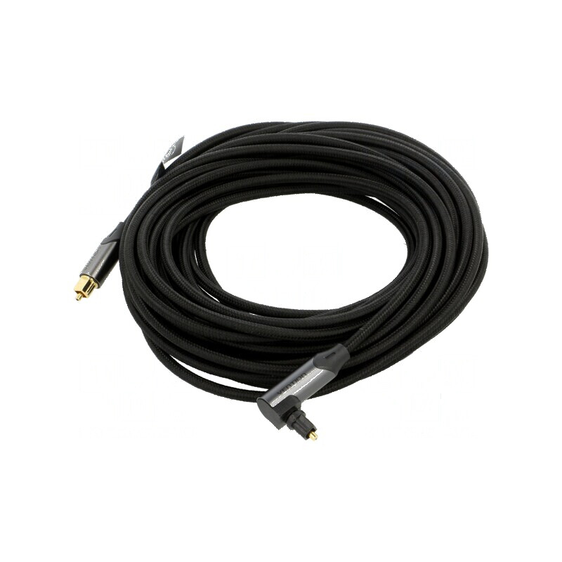 Cablu Toslink mufă din ambele părţi 10m aurit negru | Electronic-mag.ro | Componente Electronice