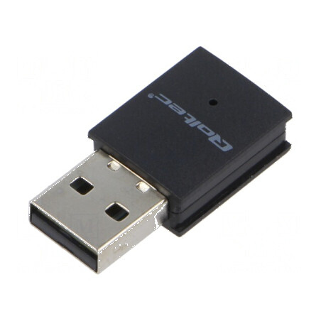 Card extensie PC: de reţea WiFi USB A mufă neagră 2,4÷5GHz - Extensie WiFi USB pentru PC | Electronic-mag.ro | Componente Electronice