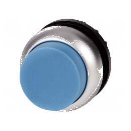 Comutator acţionat prin apăsare 22mm Poz.i stab: 2 albastră - Comutator de apăsare albastru 22mm | Electronic-mag.ro | Componente Electronice
