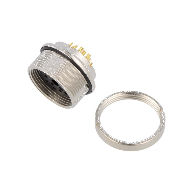Conector IP67 pentru M16 PIN 12, 60V 3A | Electronic-mag.ro | Componente Electronice