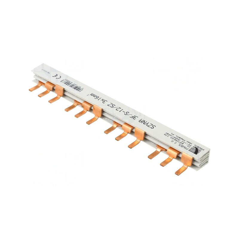 Bară colectoare electrică 16mm2 Poli: 3 Unom: 400V Raster: 17,8mm L: 210mm | Electronic-mag.ro | Componente Electronice