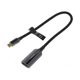 Convertor HDMI USB C negru | Electronic-mag.ro | Componente Electronice