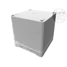 Carcasă universală IP66 gri 90mm x 90mm x 90mm | Electronic-mag.ro | Componente Electronice
