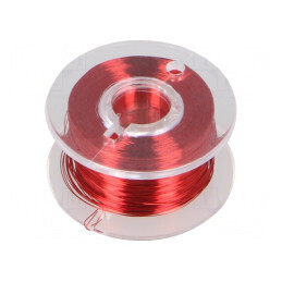 Sârmă de cupru argintată 0,1mm roșie - 100m | Electronic-mag.ro | Componente Electronice
