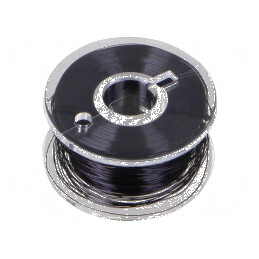 Sârmă de cupru argintată neagră 0,1mm - 100m | Electronic-mag.ro | Componente Electronice