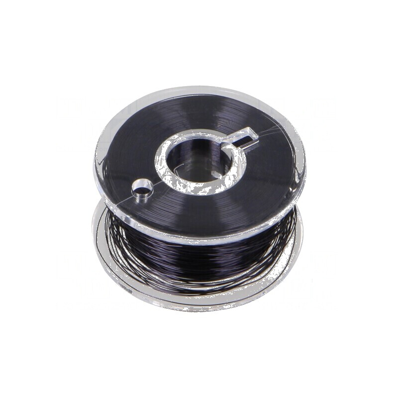 Sârmă de cupru argintată neagră 0,1mm - 100m | Electronic-mag.ro | Componente Electronice