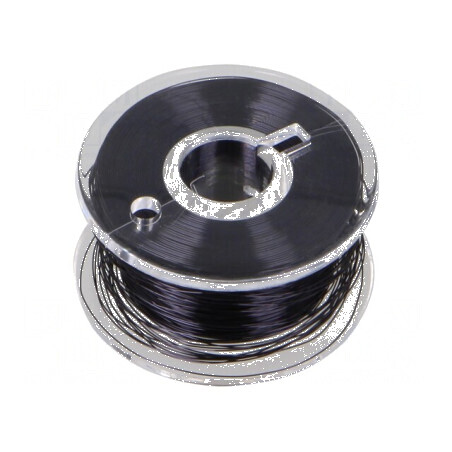 Sârmă de cupru argintată neagră 0,1mm - 100m | Electronic-mag.ro | Componente Electronice