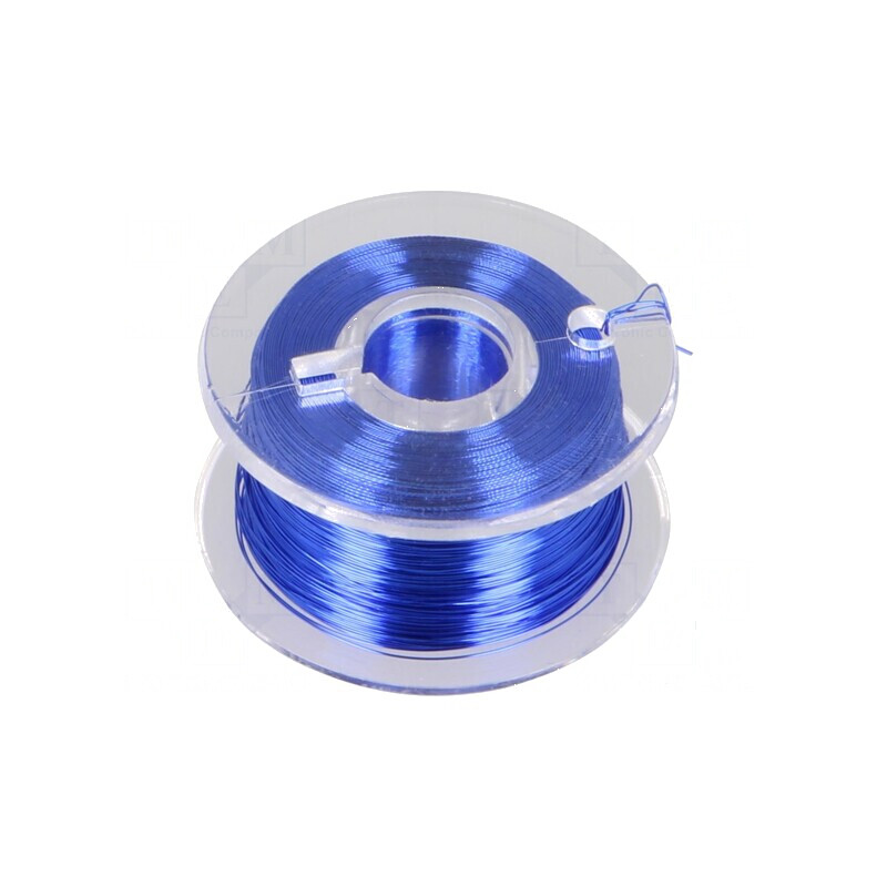 Sârmă de cupru argintată albastră 0,1mm - 100m | Electronic-mag.ro | Componente Electronice