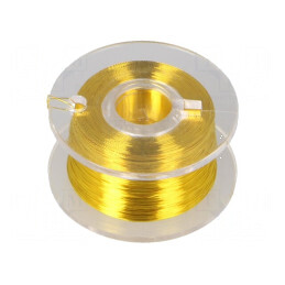 Sârmă de cupru argintată galbenă 100m | Electronic-mag.ro | Componente Electronice
