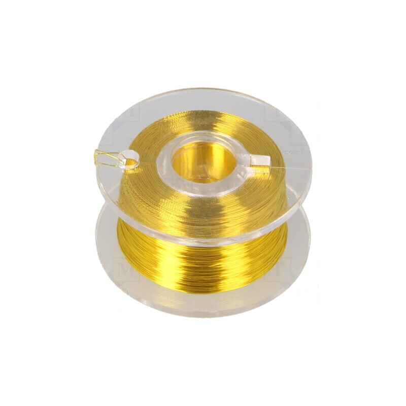 Sârmă de cupru argintată galbenă 100m | Electronic-mag.ro | Componente Electronice