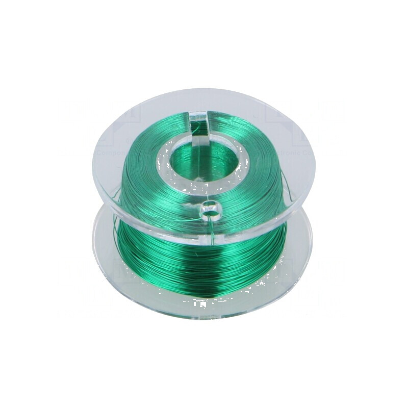 Sârmă de cupru argintată verde 100m | Electronic-mag.ro | Componente Electronice