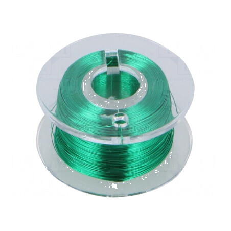 Sârmă de cupru argintată verde 100m | Electronic-mag.ro | Componente Electronice