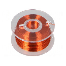 Sârmă de cupru argintată 0,1mm portocalie - 100m | Electronic-mag.ro | Componente Electronice