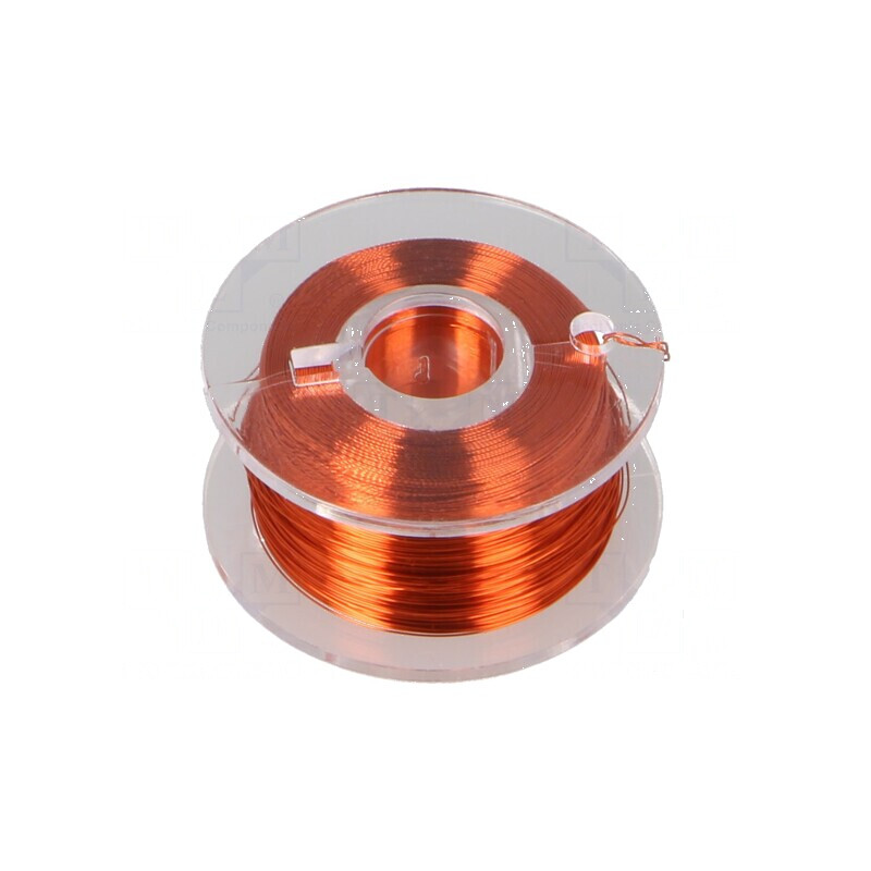 Sârmă de cupru argintată 0,1mm portocalie - 100m | Electronic-mag.ro | Componente Electronice
