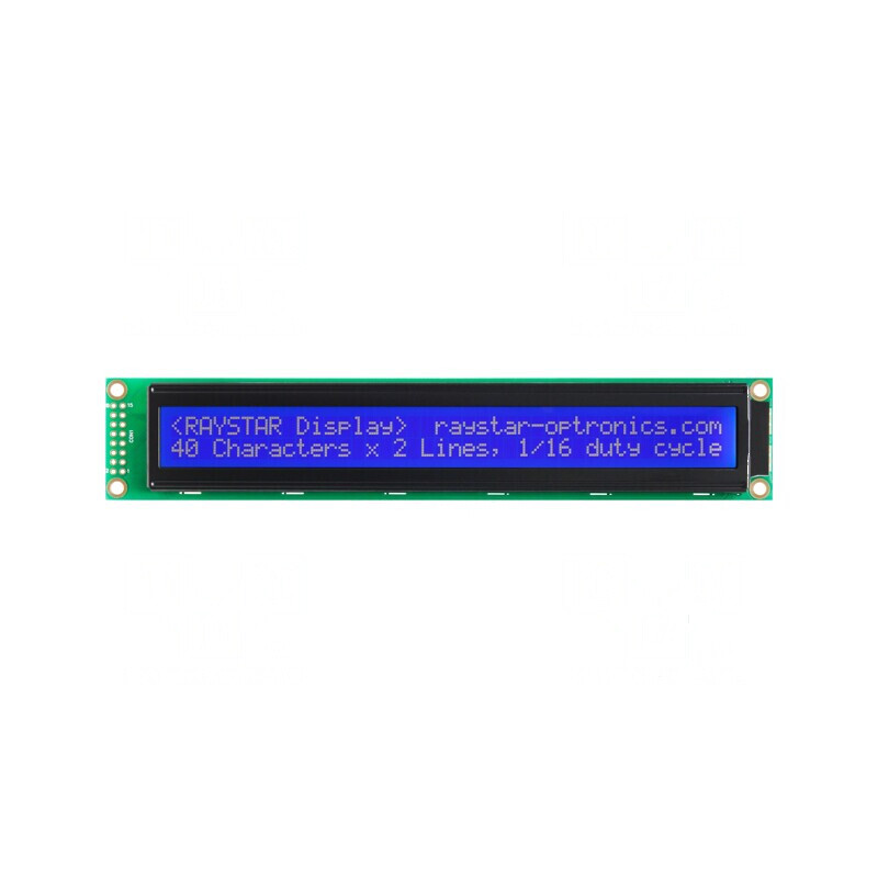 Afişaj LCD alfanumeric 40x2 cu LED albastru | Electronic-mag.ro | Componente Electronice