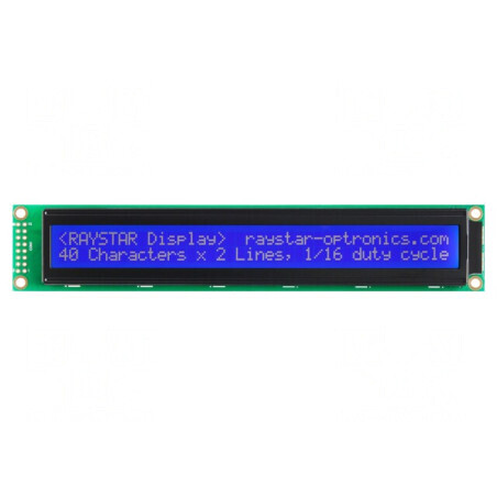 Afişaj LCD alfanumeric 40x2 cu LED albastru | Electronic-mag.ro | Componente Electronice