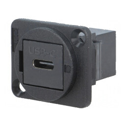 Adaptor USB C soclu din ambele părţi - plastic | Electronic-mag.ro | Componente Electronice