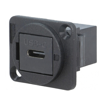 Adaptor USB C soclu din ambele părţi - plastic | Electronic-mag.ro | Componente Electronice