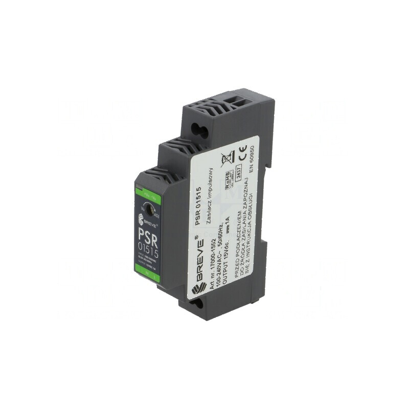 Alimentator pulsatoriu pentru şină DIN 15W 15VDC 1A IP20 - Alimentator pulsatoriu DIN 15W 15VDC 1A | Electronic-mag.ro | Componente Electronice