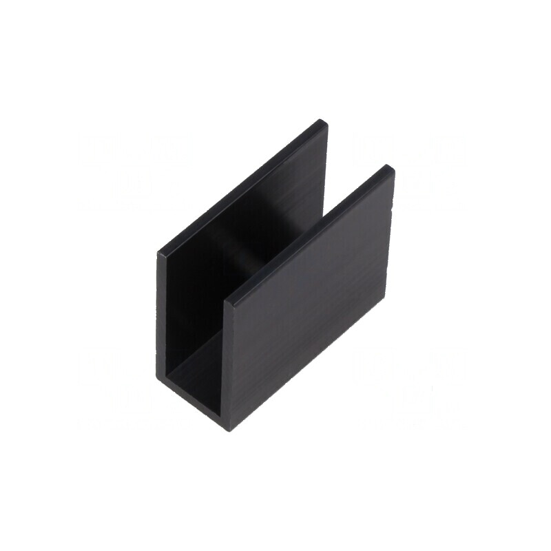Radiator extrudat negru 35x15x30 mm | Electronic-mag.ro | Componente Electronice
