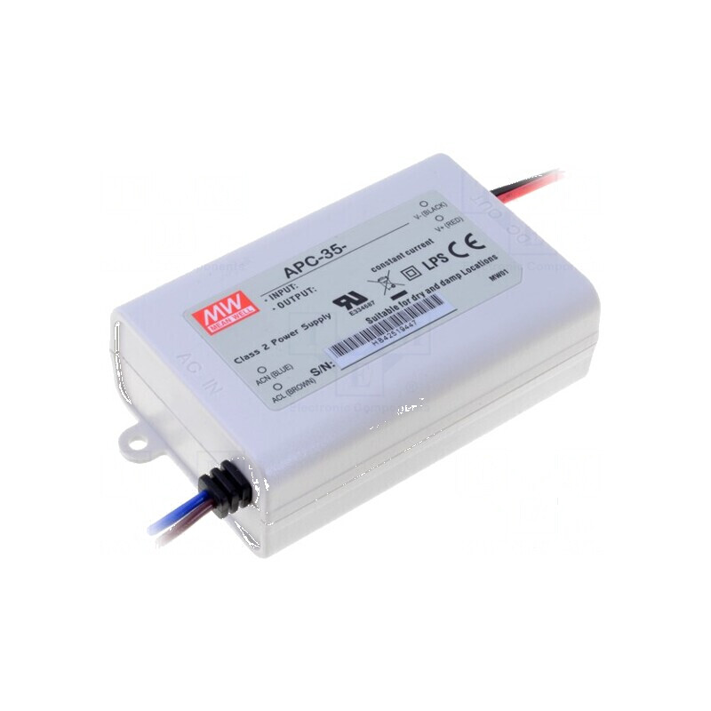 Alimentator LED pulsatoriu 35W 15-50VDC 700mA IP42 | Electronic-mag.ro | Componente Electronice