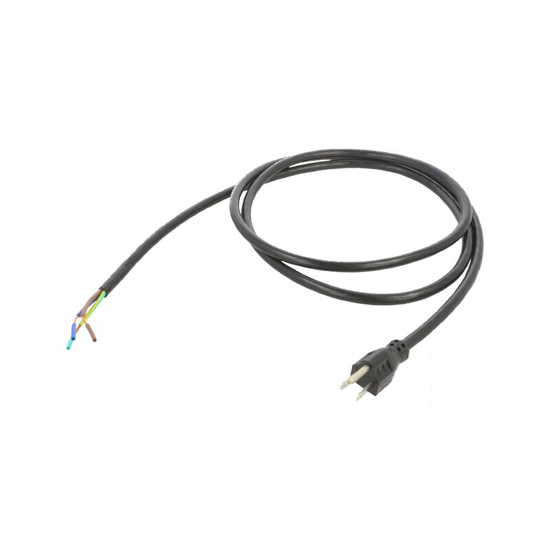 Cablu de alimentare NEMA 5-15, 3x14AWG, 2m, negru | Electronic-mag.ro | Componente Electronice Cablu de alimentare NEMA 5-15, 3x14AWG, 2m, negru | Electronic-mag.ro | Componente Electronice
