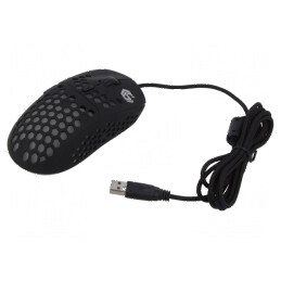 Mouse optic negru USB A 1,8m 6 butoane | Electronic-mag.ro | Componente Electronice