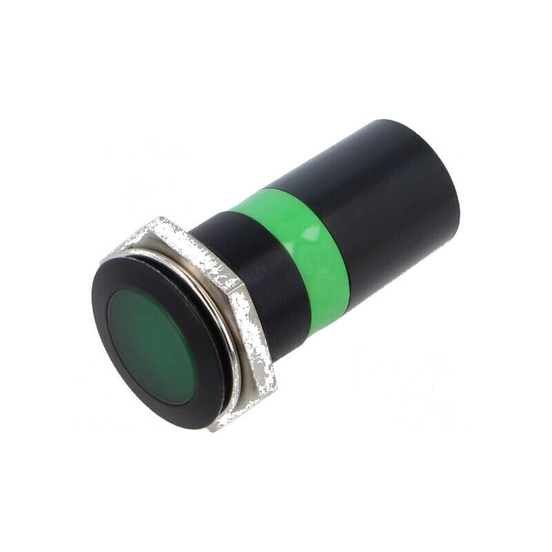 Lampă de control LED verde Ø22mm IP67 | Electronic-mag.ro | Componente Electronice