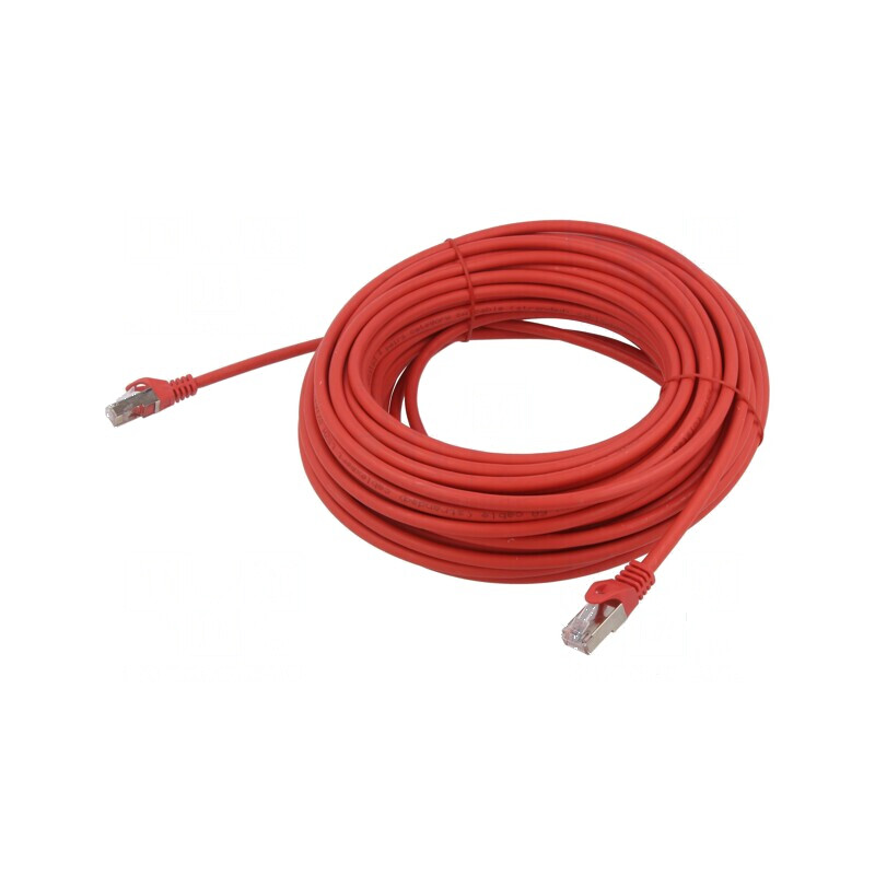 Patch cord S/FTP 6a roșu 20m Cablexpert | Electronic-mag.ro | Componente Electronice