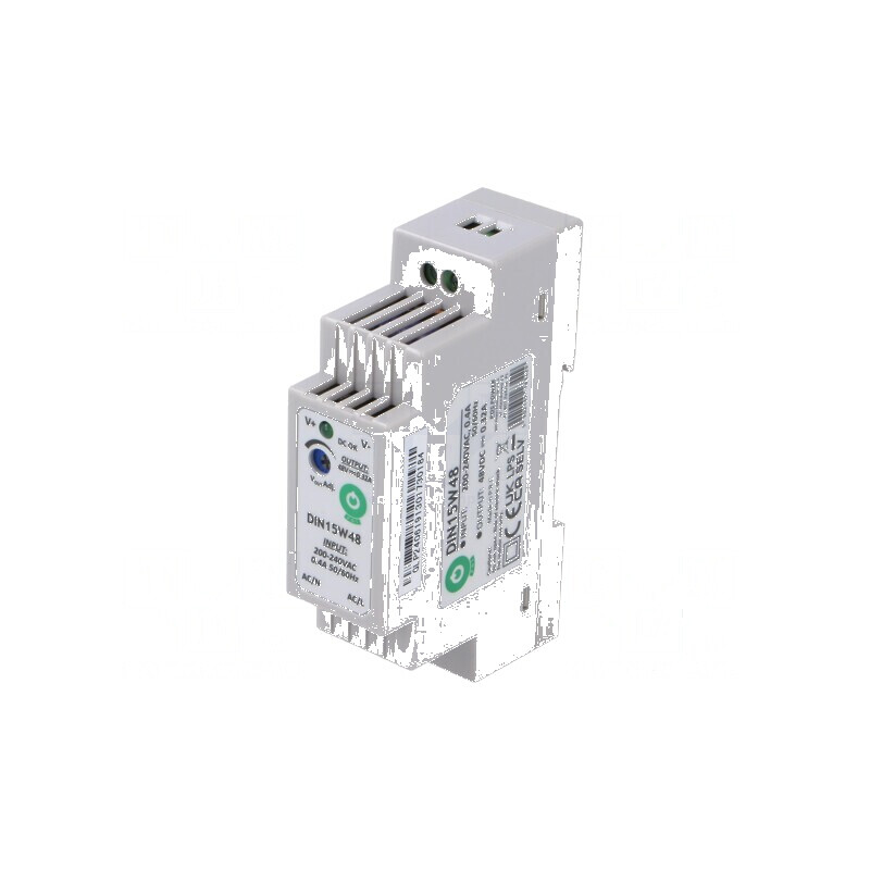 Alimentator pulsatoriu pentru şină DIN 15W 48VDC 320mA 1 OUT | Electronic-mag.ro | Componente Electronice