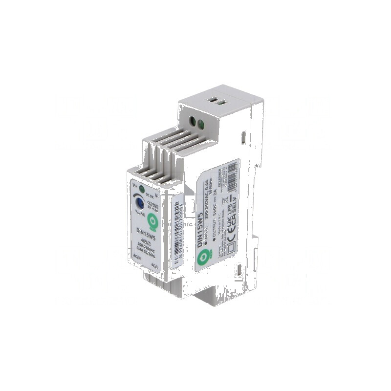 Alimentator pulsatoriu pentru şină DIN 10W 5VDC 2A 1 Ieşire | Electronic-mag.ro | Componente Electronice