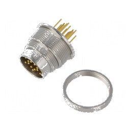 Conector M16 soclu tată THT PIN 14 3A 32V drept IP40 - Conector M16 PIN 14 3A 32V IP40 | Electronic-mag.ro | Componente Electronice