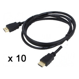 Cablu HDMI PVC negru 1,8m | Electronic-mag.ro | Componente Electronice