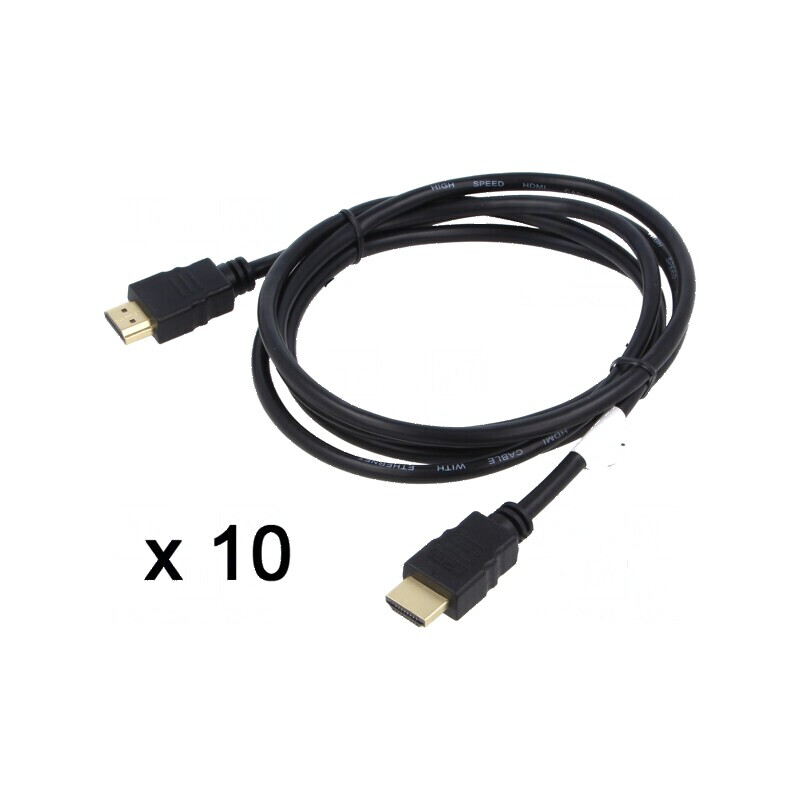 Cablu HDMI PVC negru 1,8m | Electronic-mag.ro | Componente Electronice