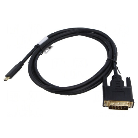 Cablu-adaptor USB 3.1 DVI-D la USB C | Electronic-mag.ro | Componente Electronice