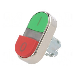 Comutator dublu cu indicator de poziție 22mm - rosu/verde | Electronic-mag.ro | Componente Electronice