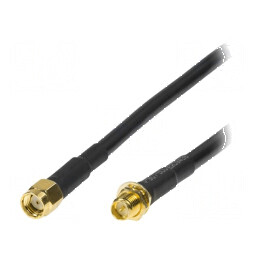 Cablu RP-SMA negru de 5 metri | Electronic-mag.ro | Componente Electronice