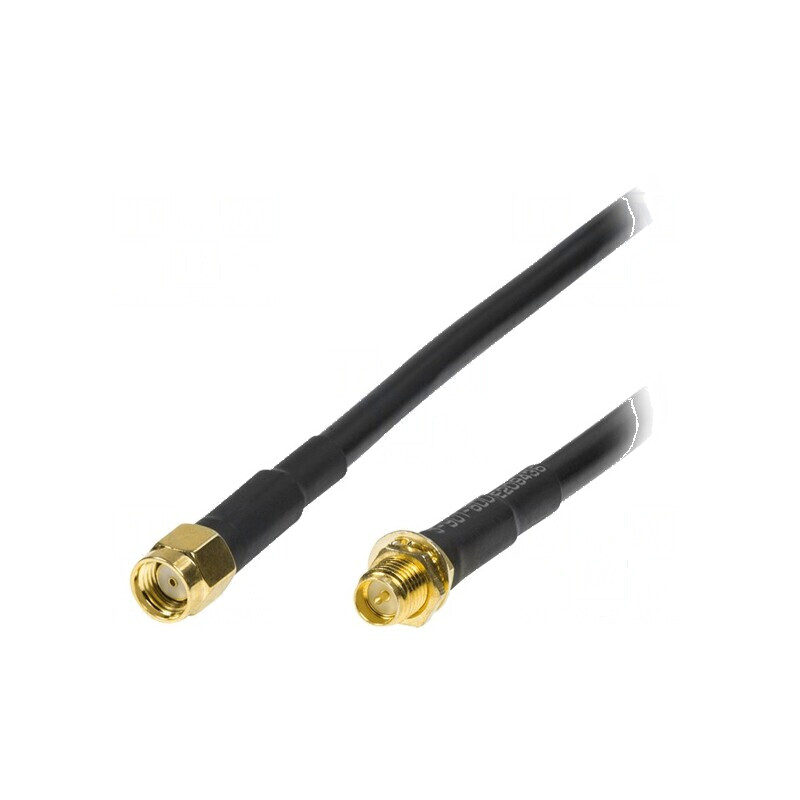 Cablu RP-SMA negru de 5 metri | Electronic-mag.ro | Componente Electronice