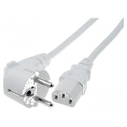 Cablu de alimentare cu mufă unghiulară - 3x1mm2 | Electronic-mag.ro | Componente Electronice