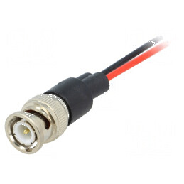 Cablu de măsurare BNC mufă, capăt liber Unom 300V 0,18m | Electronic-mag.ro | Componente Electronice
